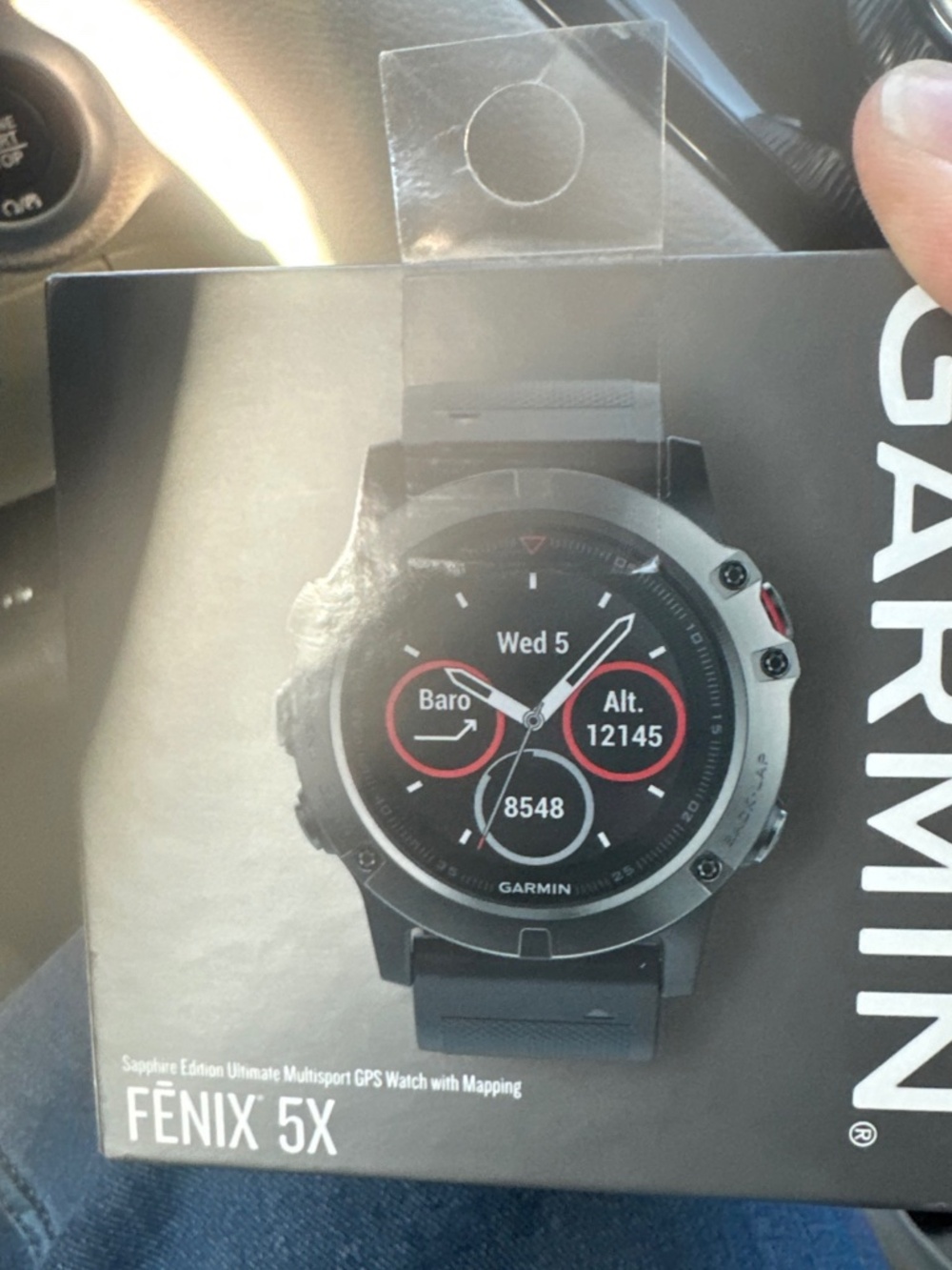 NEW SEALED Garmin fēnix 5X Sapphire GPS Watch 51mm Slate Gray Slate